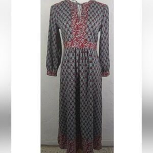 LOFT Dress Womens Size 6 Blue Long